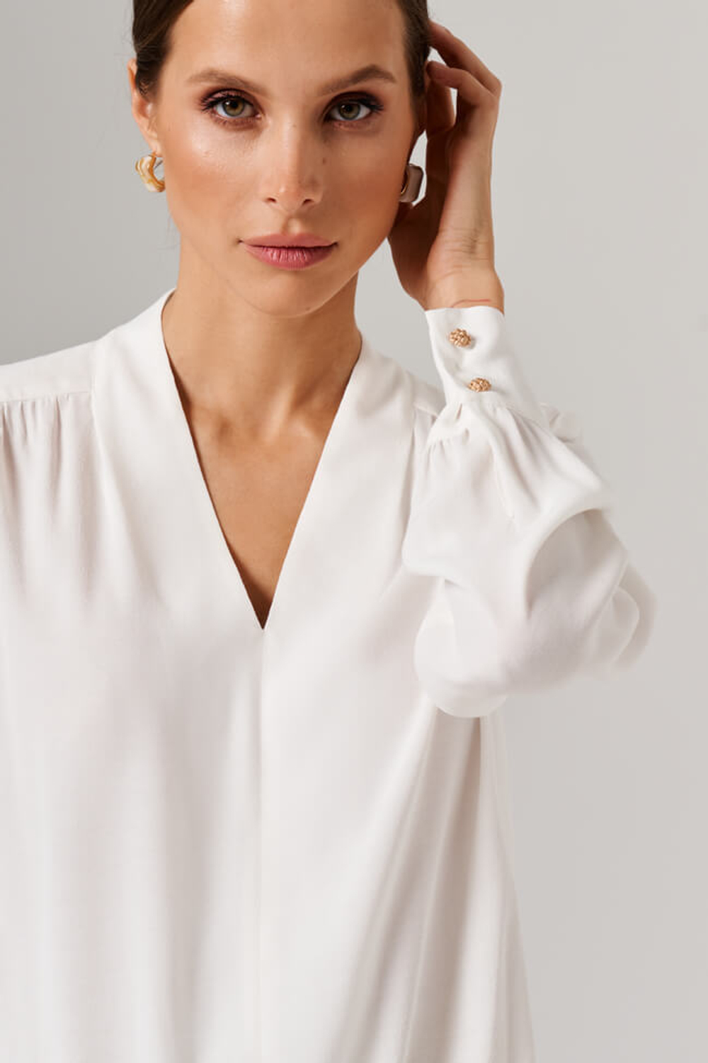 23160 Блузка женская (молочный)