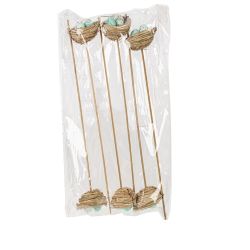 GAEM Набор из 6-ти изделий декоративных (вставка) "Гнездо пасхальное" (6*5*3), L26 W17 H5,5 см