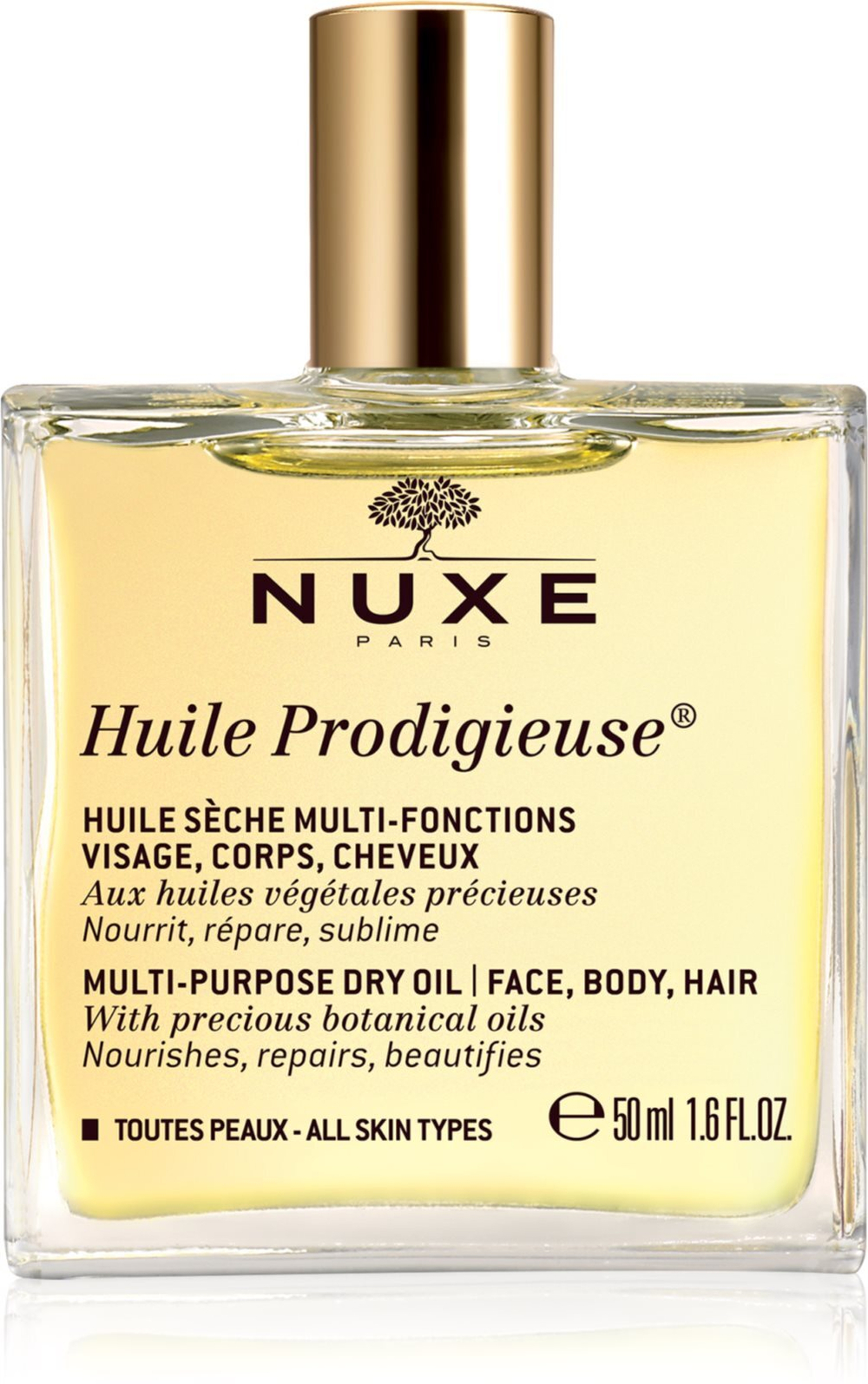 Nuxe Huile Prodigieuse - Многофункциональное сухое масло для лица, тела и волос /   50  ml  / GTIN 3264680009761