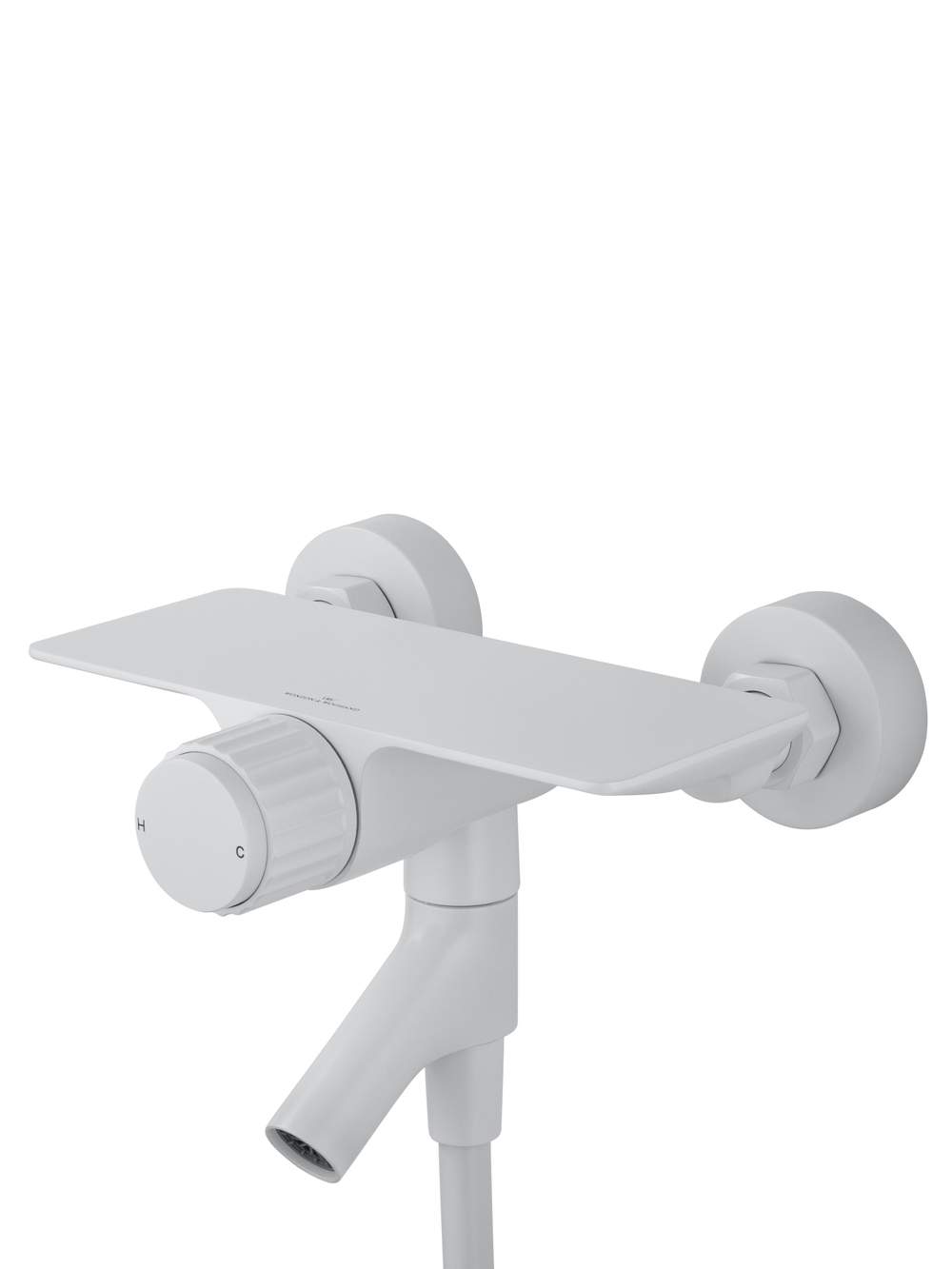 Смеситель для ванны с душем WONZON & WOGHAND CLICK, Белый матовый (WW-FE05L221-MW)