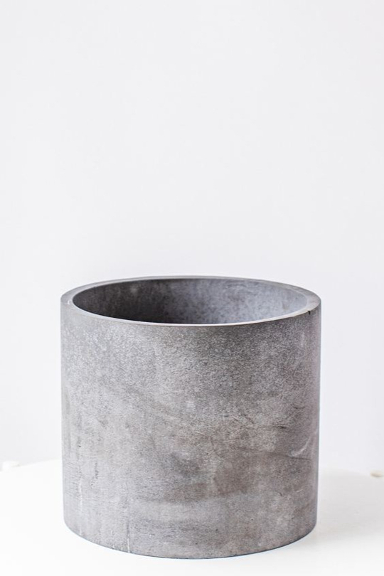 Кашпо Цилиндр 17 темно-серый