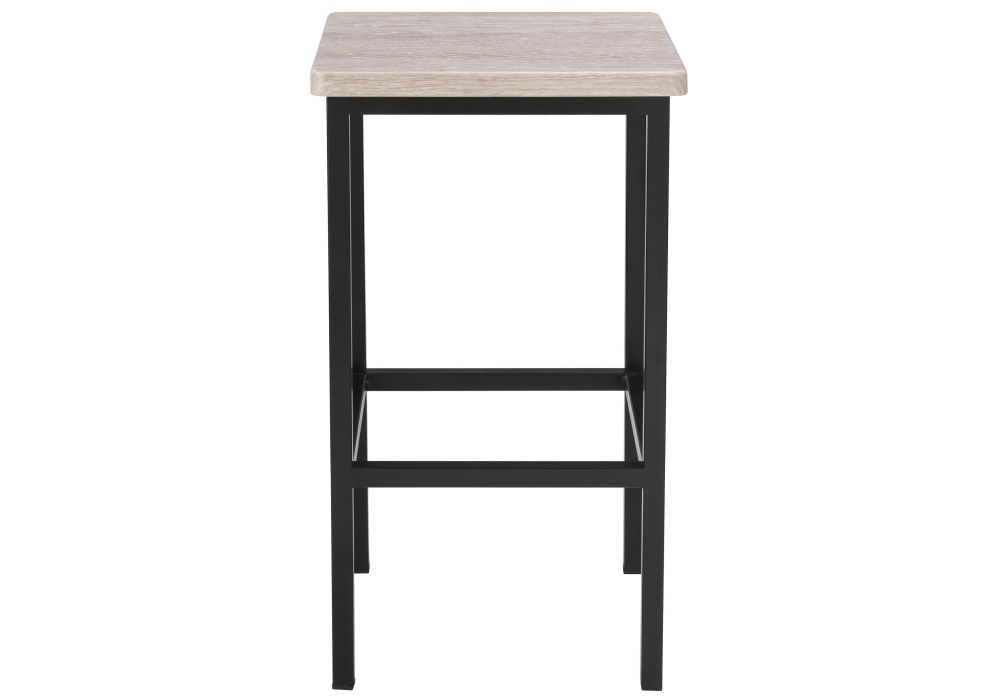 Барный стул Лофт филадельфия грей / черный матовый