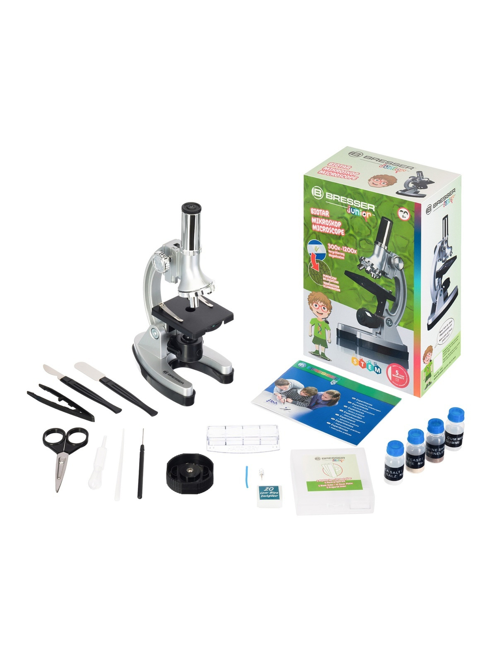 Микроскоп Bresser Junior Biotar 300–1200x, без кейса