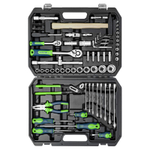 Набор инструментов, 1/2", 1/4", пластиковый кейс 76 предметов Сибртех