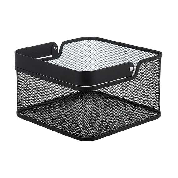 Корзина для хранения квадратная ferrant, 20,3х20,3х11,5 см, черная