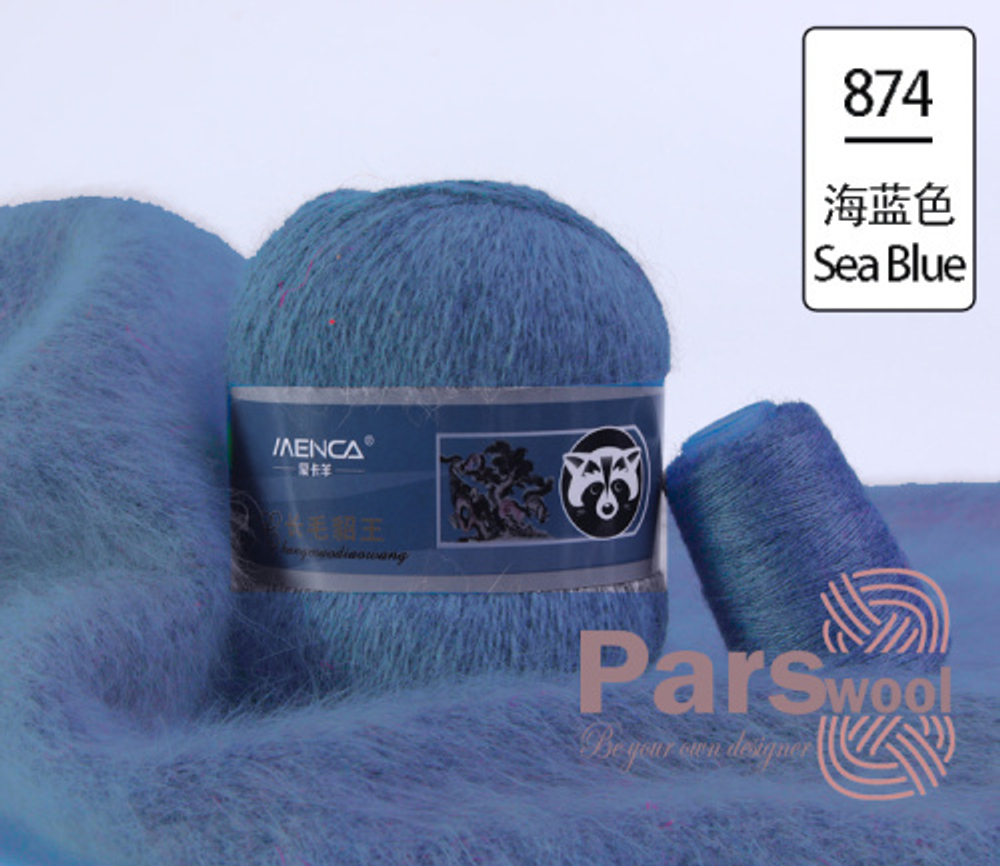 Пряжа Mink Wool (пух норки с синей этикеткой), 50г, 350м, 90%пух норки,10%полиамид (цена за 1 шт)