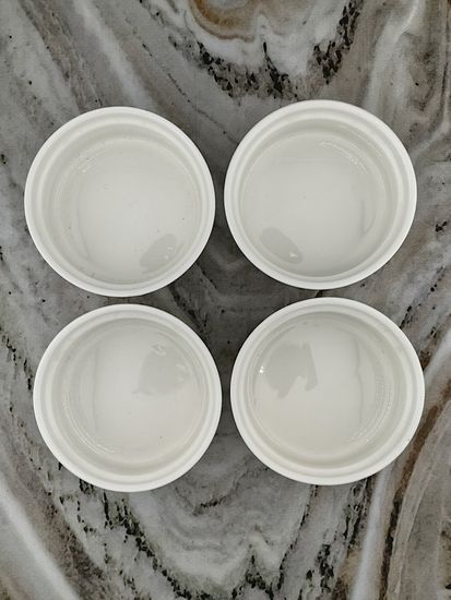 Набор порционных керамических формочек 4 шт. 9х4,2 см. кокотницы