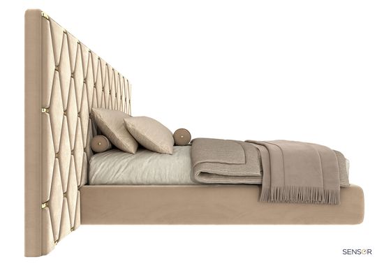 Кровать Барбера c широким изголовьем