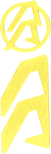 Логотипные вставки Alpha-X (цвет:золотой, правые)