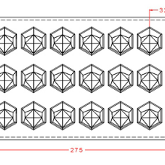 507 | Форма для шоколадных конфет &quot;Геометрия-2&quot; (275*135мм)
