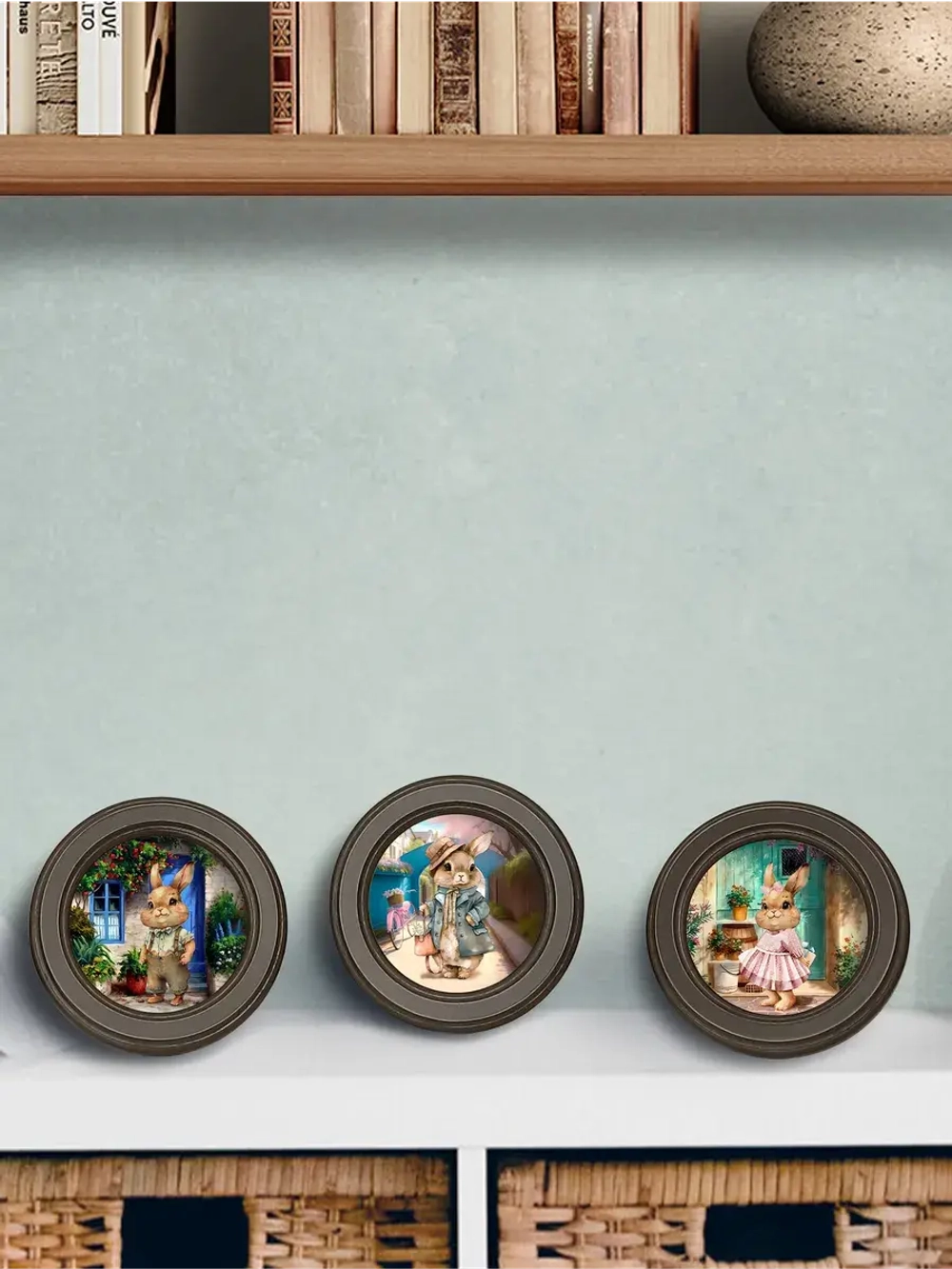 Картины на стену интерьерная на холсте 3 шт 17.5 см