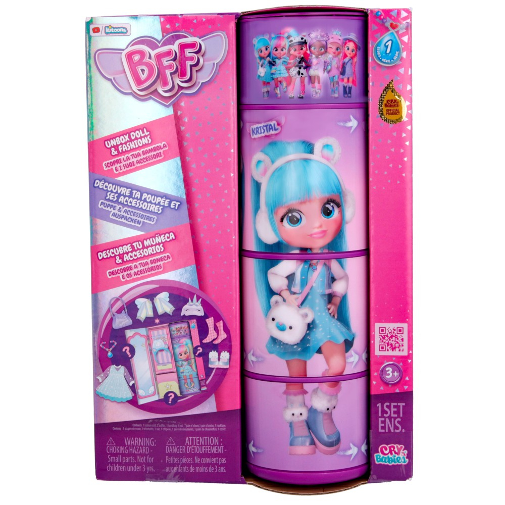 Cry Babies BFF - Кукла модная Kristal Подросток + аксессуары IMC904323