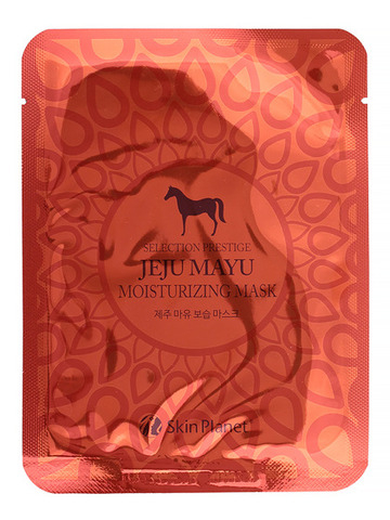Mijin Маска для лица тканевая с ферментированным лошадиным жиром / Skin Planet Jeju Mayu Moiturizing Mask, 25г