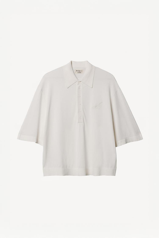 ZARA X WILLY CHAVARRIA ТРИКОТАЖНОЕ ПОЛО, ЭКРЮ