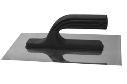 Гладилка Политех нержавеющая, ЛЮКС, пластмассовая ручка, 130х280мм