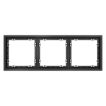Рамка пластиковая VOLTUM S70 на 3 поста, (графит)