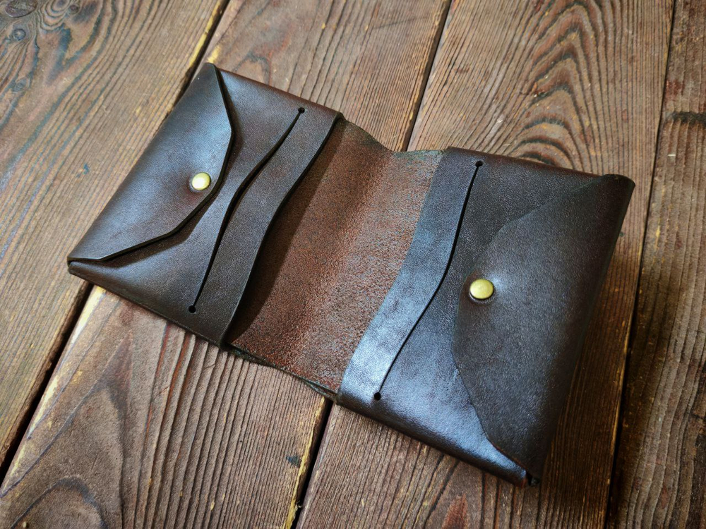 Бумажник Ichimai . Темный коньяк