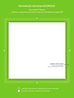 Натяжные потолки 24.5 м2, 4.4 м2, 11.2 м2, 16.4 м2, 3.2 м2