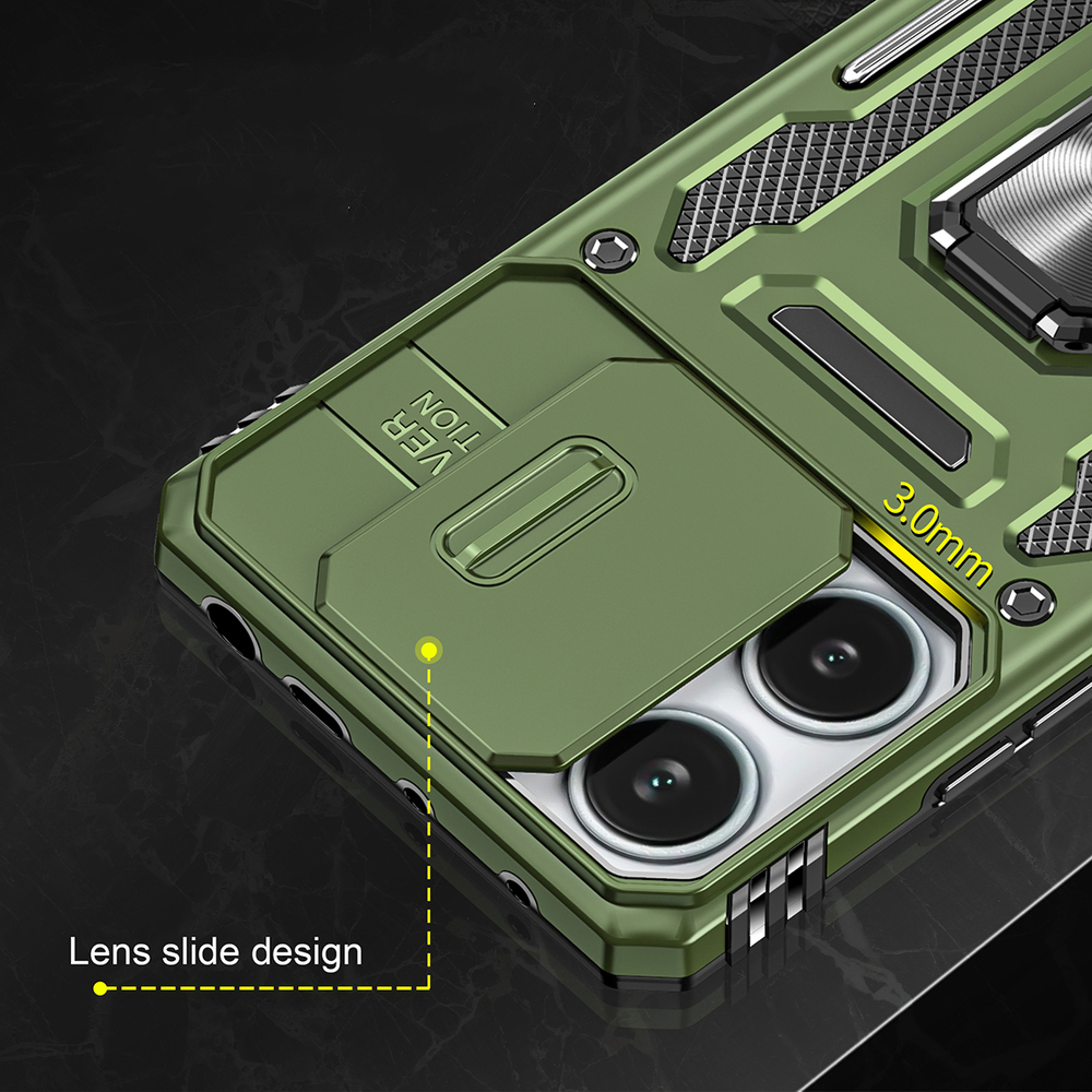 Чехол Safe Case с кольцом и защитой камеры для Xiaomi Poco X5 5G