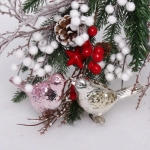 Набор украшений SHINE «Birds of Happiness» 10,5х7 см (2 шт.), baby pink/light champagne