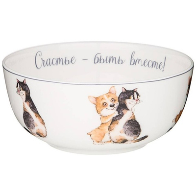 Салатник 800мл 15,5*7см Лучшие друзья