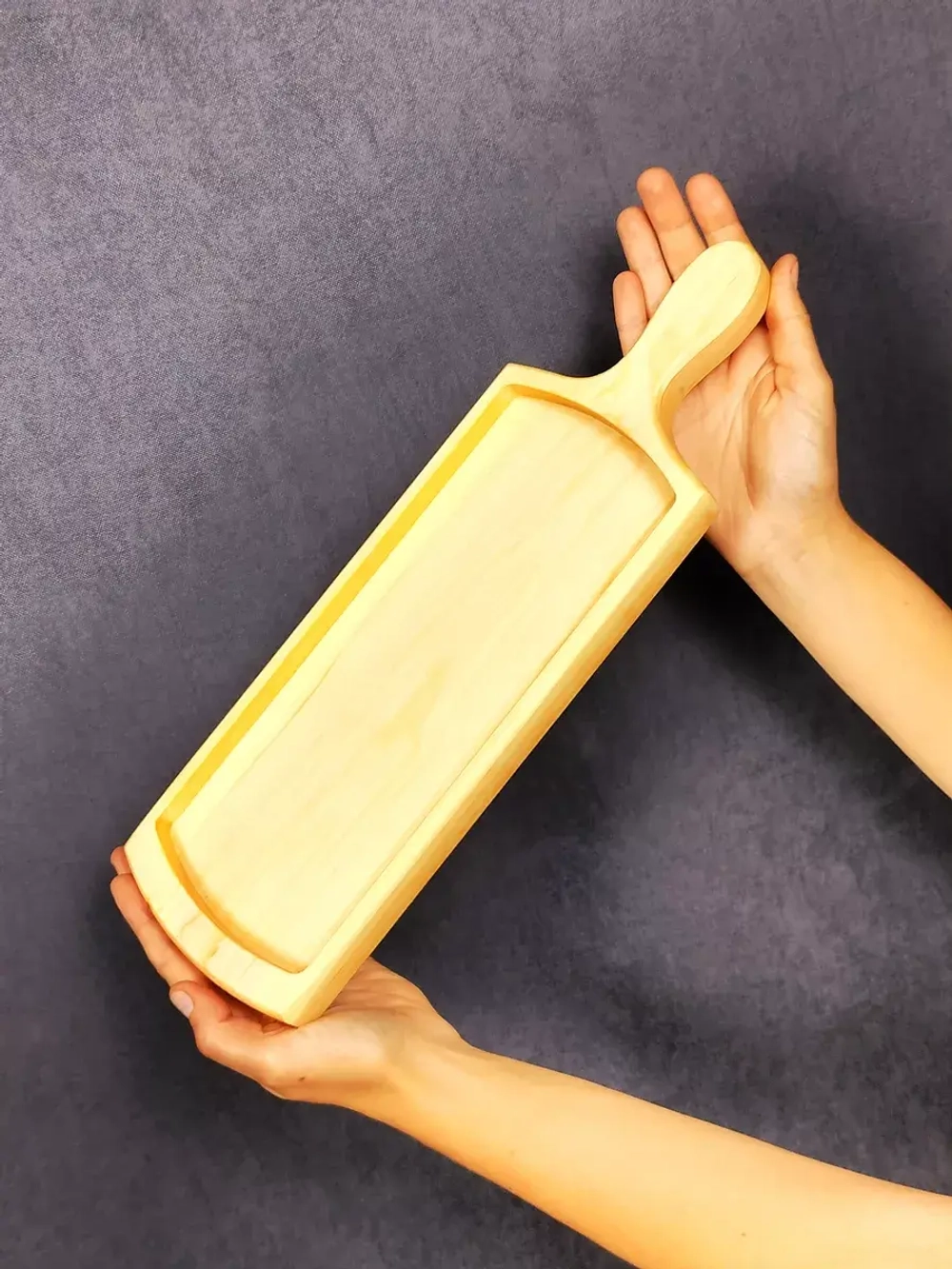 Деревянная менажница для нарезки, подачи из кедра