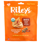 Riley’s Organics, лакомства для собак, маленькая косточка, рецепт с арахисовым маслом и патокой, 142 г (5 унций)