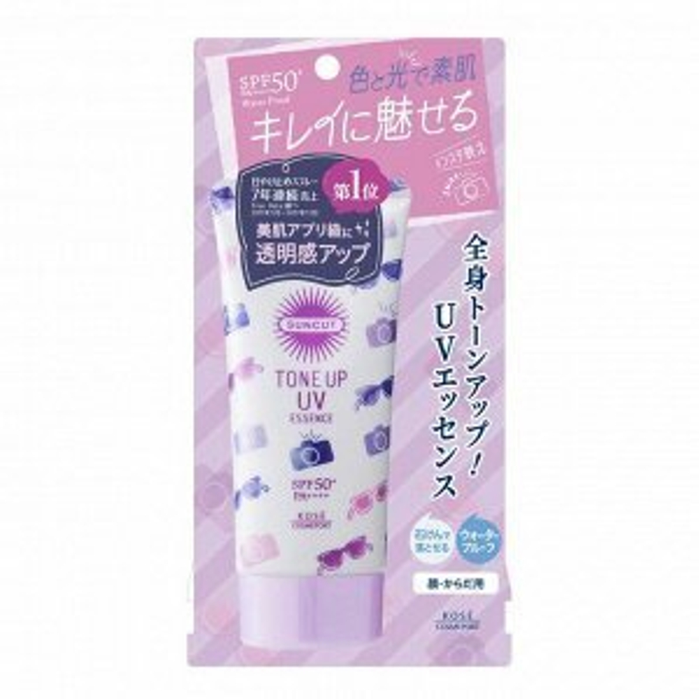 KOSE UV Tone Up Essence  SPF 50 ++Легкий  крем-гель.
