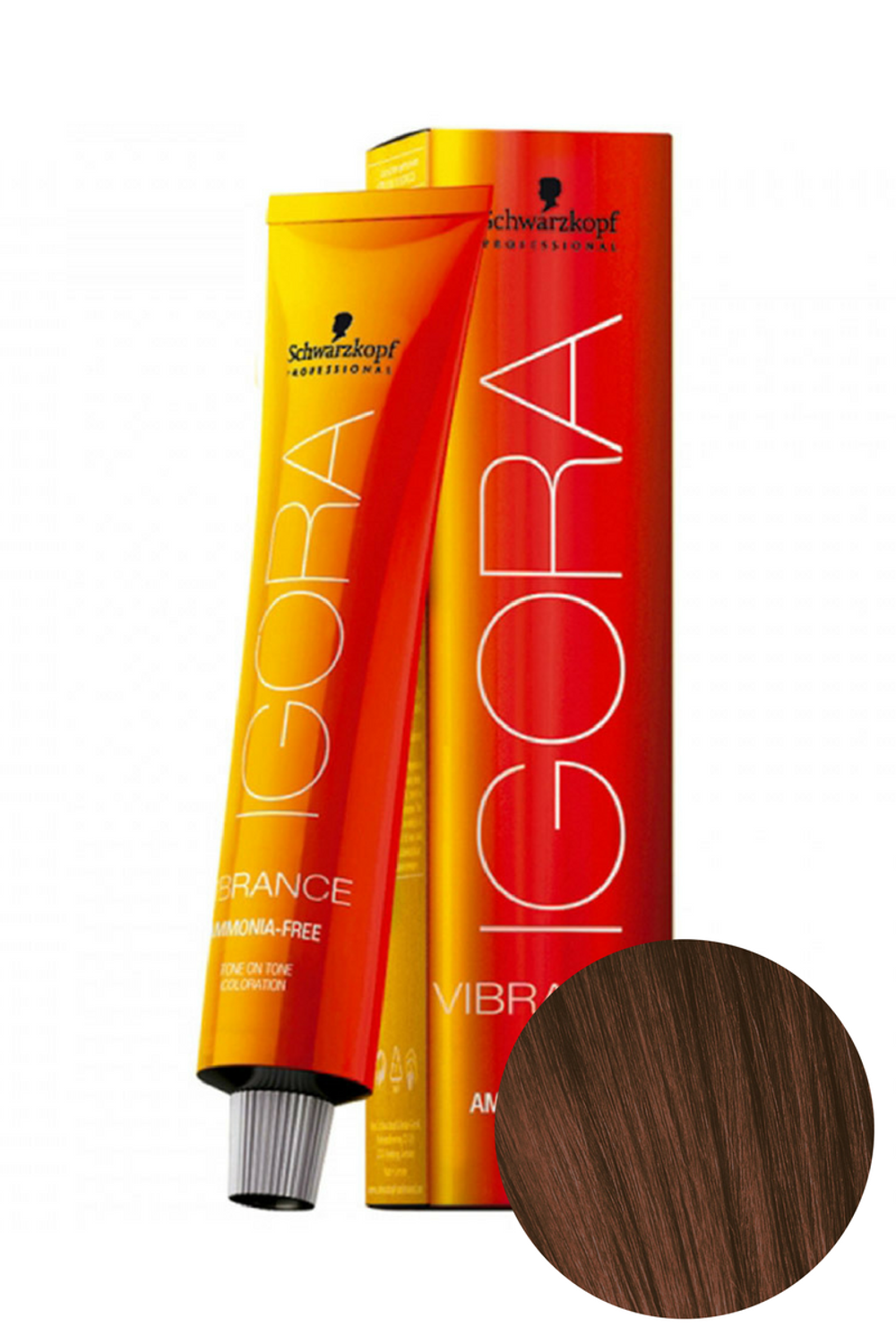 Крем - краска без аммиака Igora Vibrance 6-68 Темный русый шоколадный красный Schwarzkopf Professional, 60 мл