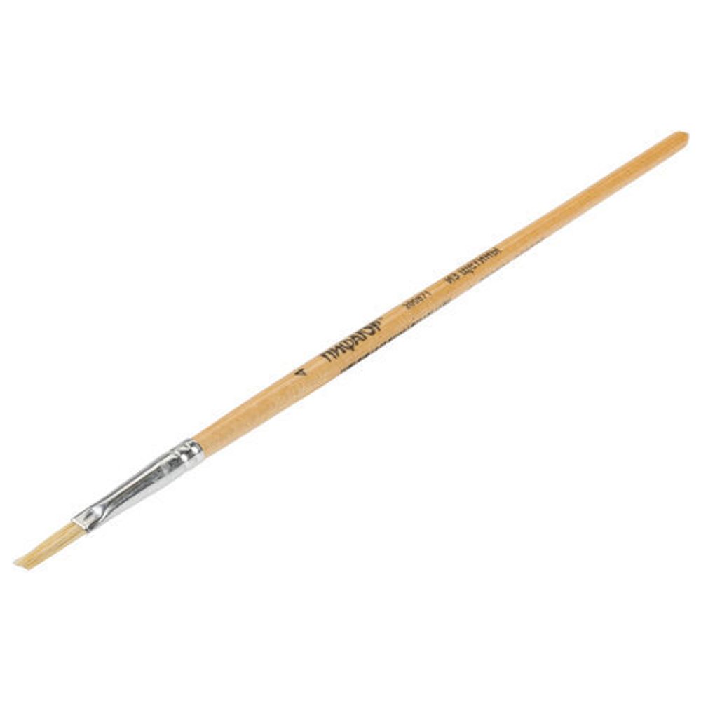 Кисть ПИФАГОР, щетина, плоская, № 4, 200871