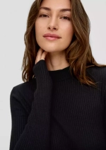 Платье-миди из трикотажа в рубчик s.Oliver