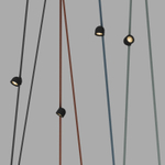 DK5541-BK Поворотный светильник для трека-ремня Belty, серия Spot, со светодиодом, D100*H107мм, 48V DC, 12W, RA90, 38°, 3000K, IP20, черный, алюминий