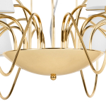 758212 Люстра подв. DIAFANO 21х40W G9 ЗОЛОТО/БЕЛЫЙ