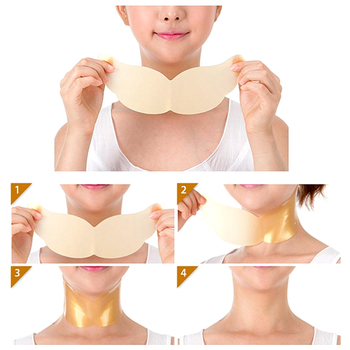 Патчи для шеи Petitfee and Koelf Gold 24K Neck Pack гидрогелевые с золотом 10 г
