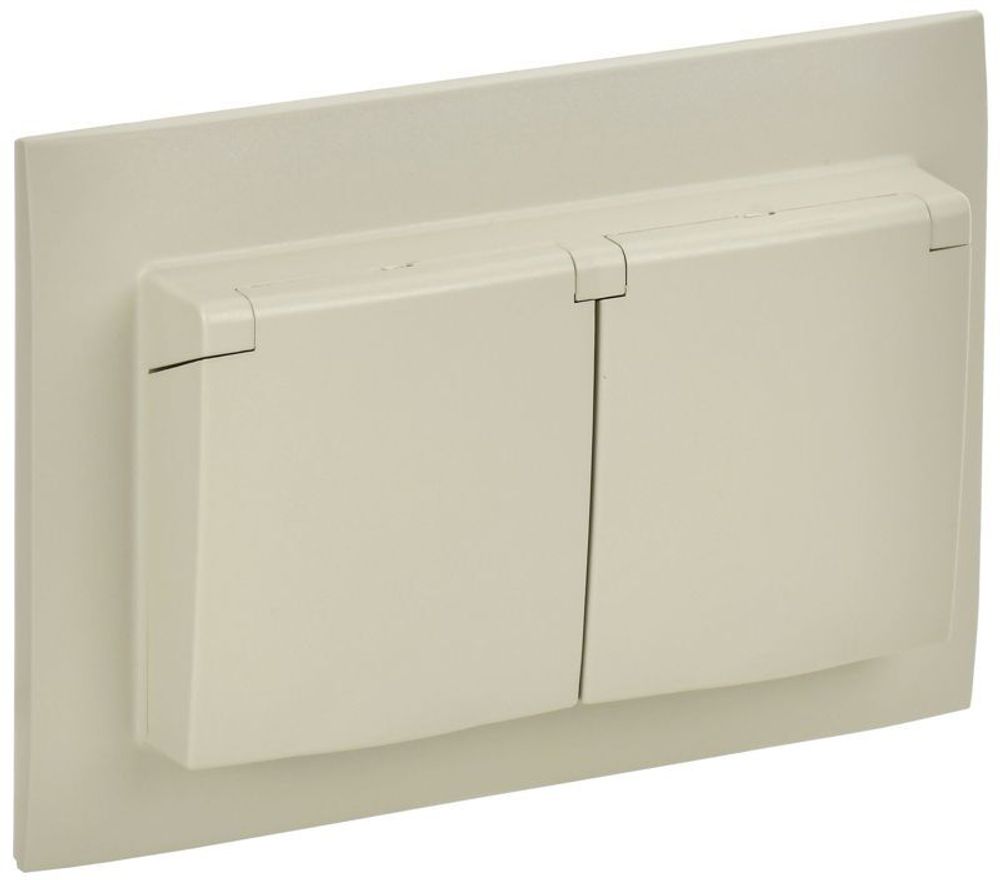 Розетка 2-м SKANDY 16А IP44 с крышкой в сборе SK-R12B беж. IEK SK-R26-16-44-K10-F Розетка 2-м SKANDY 16А IP44 с крышкой в сборе SK-R12B беж. IEK SK-R26-16-44-K10-F