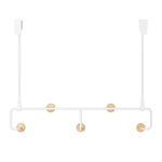 Вешалка для одежды подвесная estique, белая/натуральное дерево