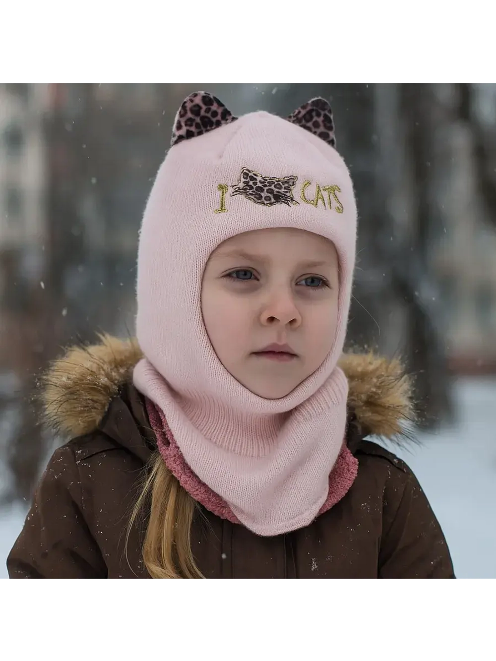 Шапка-шлем для девочки