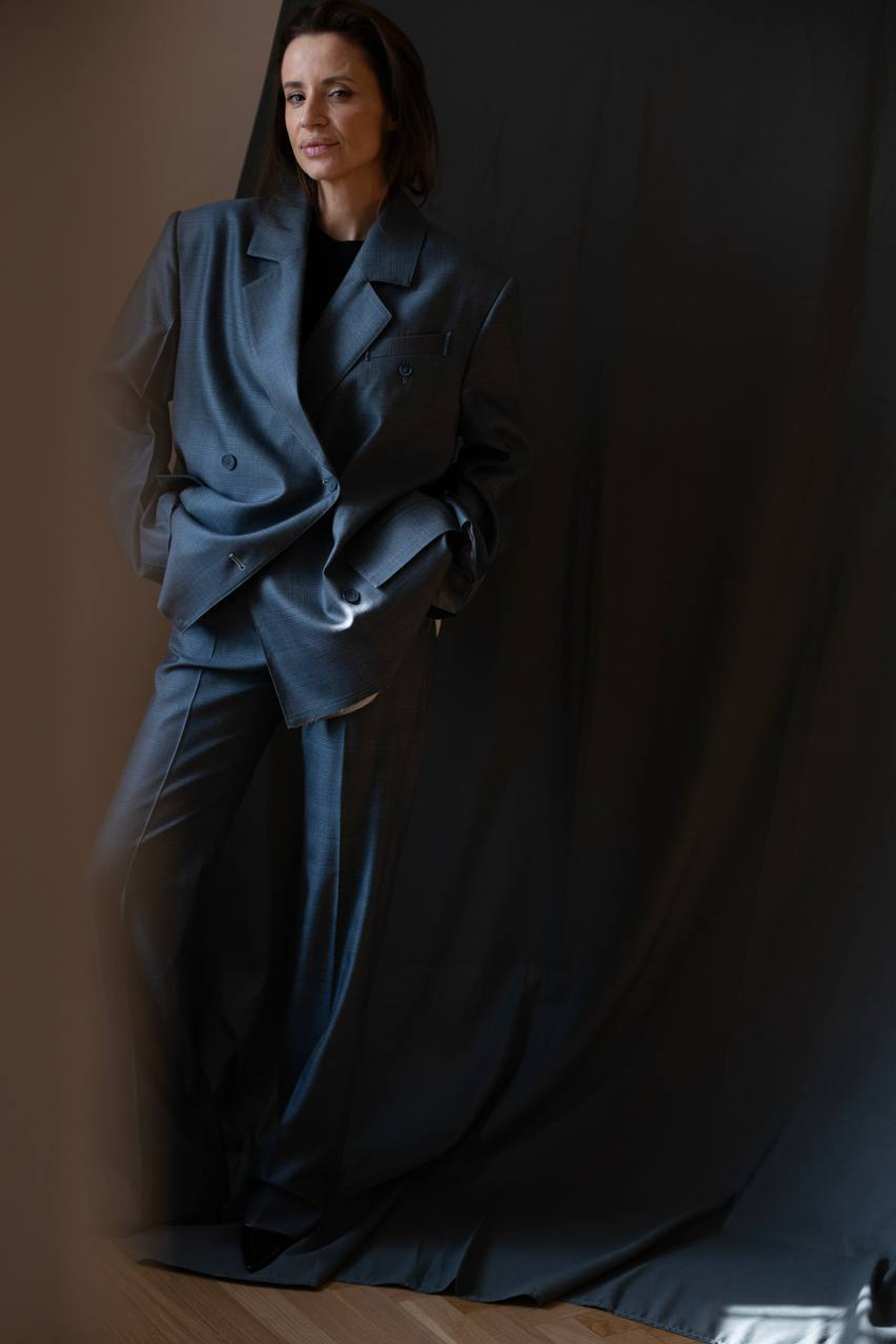 Брюки из шелка Ray Jeans Blue