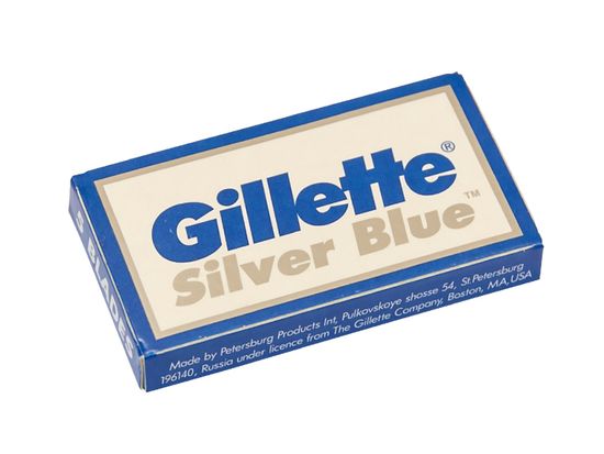 Сменные лезвия для T-образной бритвы GILLETTE Silver Blue, 5шт