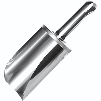 Совок для льда;сталь нерж.;,L=32,B=10см;серебрист. (Цвет: серебристый)