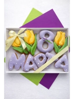 Набор имбирных пряников на 8 марта, вкусный подарок