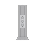 Алюминиевая колонна 0.5 м, цвет темно-серебристый металлик