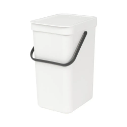Brabantia Контейнер для мусора Sort & Go 12л белый