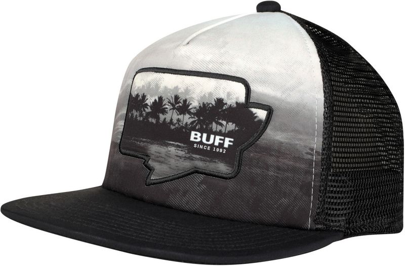 Кепка с прямым козырьком Buff Trucker Cap Sendel Black Фото 1