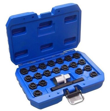 Набор вставок для секретных колесных болтов BMW, 22пр.(размерный номер 41-60), в кейсе RockForce##Rock FORCE RF-302822