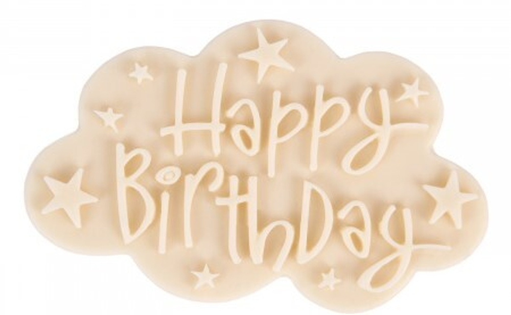 Молд «Облачко Happy Birthday»