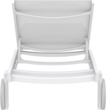 Шезлонг-лежак металлический Siesta Contract Casablanca, белый