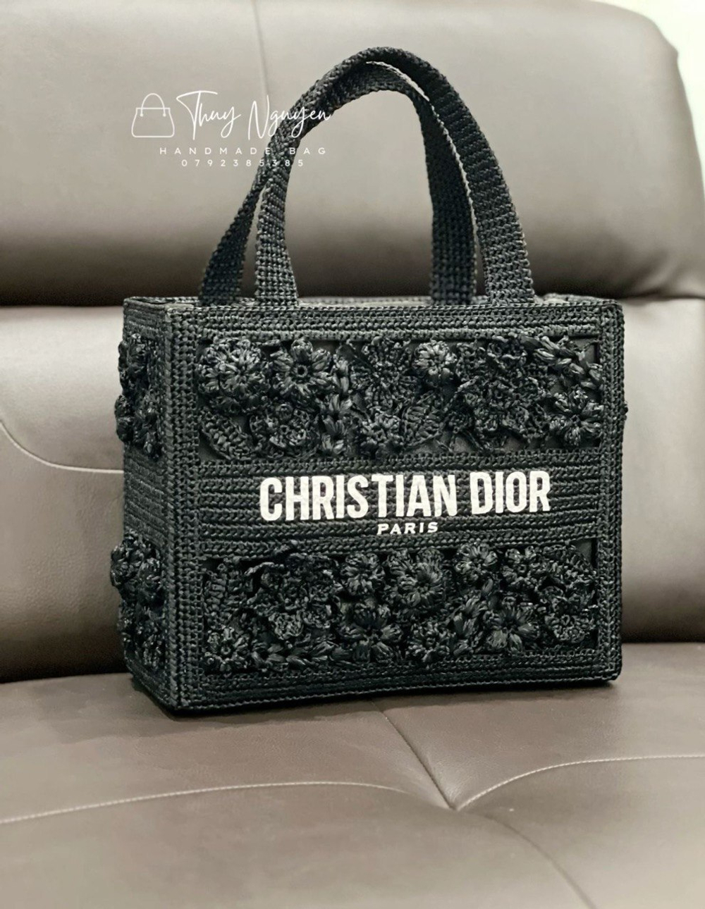 Сумка Christian Dior из рафии подробный видео мастер-класс