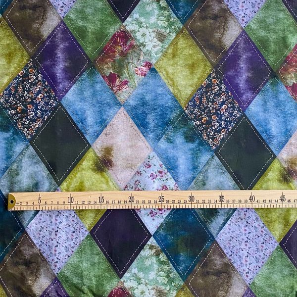 РОМБЫ ПЭЧВОРК, 100% хлопок, Handmade Fabrics 5
