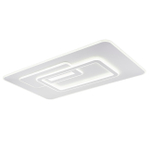 Потолочный светодиодный светильник 182Вт, 6010лм, 3000/4200/6400K, Ra>80, плавная регулировка мощности, изменение цветовой температуры, ночник, металл/акрил, белый